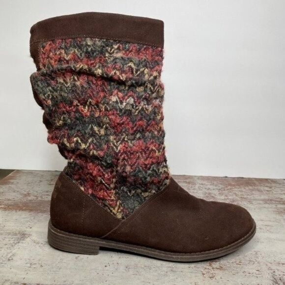 Toms Knits Brown Suede boots 9.5 - Picture 1 of 10